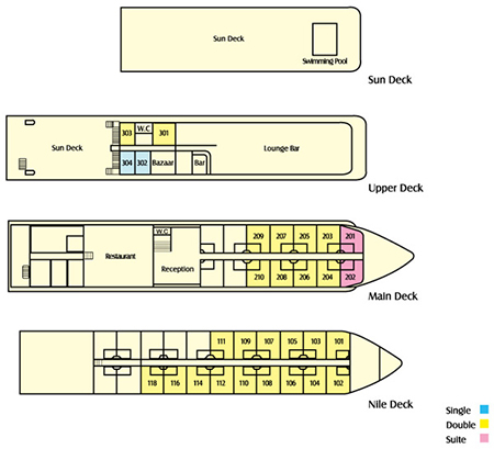 Nile Empress Deckplan